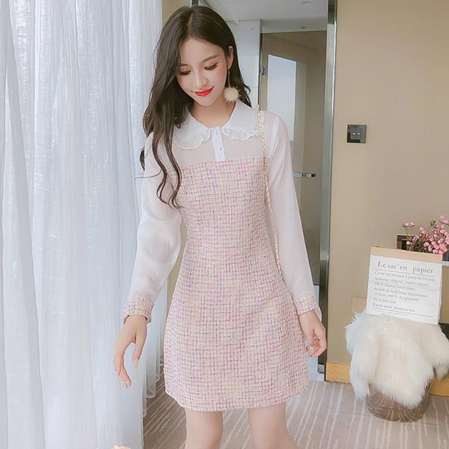 ワンピース ドレス レディース きれいめ 膝丈ワンピース ツイード フリル シフォン パフスリーブ 長袖 ワンピース 結婚式 オシャレ 上品 の通販はau Pay マーケット Sunny Place