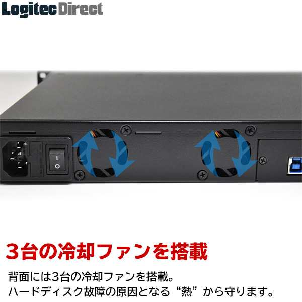 1Uラックマウント 外付けハードディスク 3TB×4台 USB3.1 Gen1（USB3.0 ...
