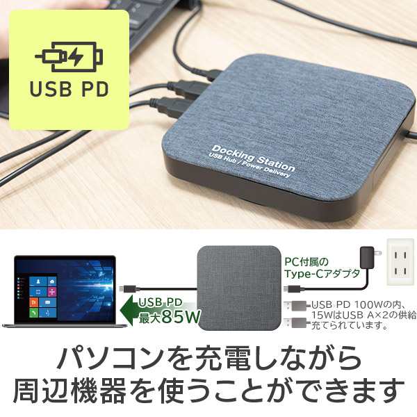 ドッキングステーション iPhone 15 対応 SSD/USB Type-C x1/ USBPD100W