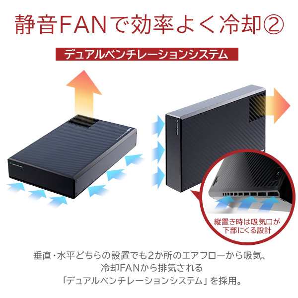 Esata対応 静音 冷却ファン付 Wd Red Plus搭載 外付けハードディスク 2tb Usb3 1 Gen1 Usb3 0 Macos Big Sur 11 0 対応確認済 Lhd Eg2の通販はau Pay マーケット ロジテックダイレクト