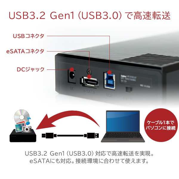 送料込】 ロジテック 外付けハードディスク 2TB 白 テレビ録画 HDD 外