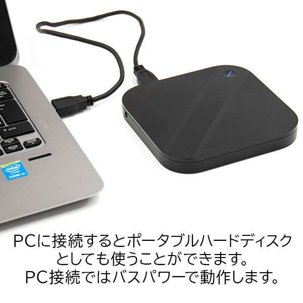 ロジテック 外付けHDD 2TB スマートフォン用 ポータブル ...