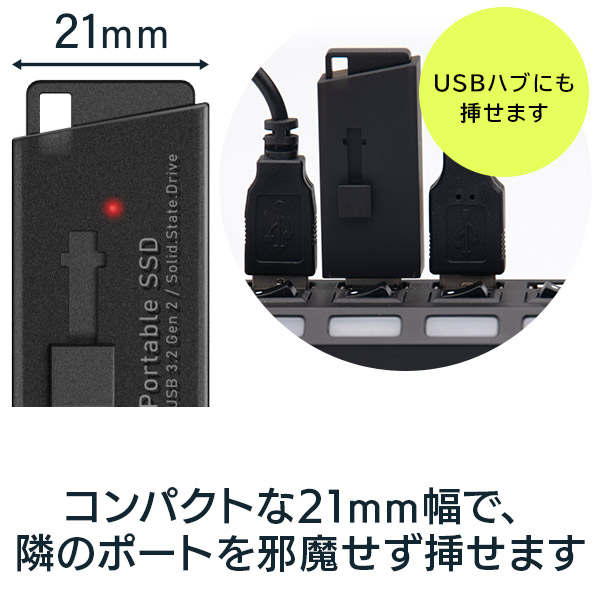メール便送料無料 ロジテック SSD 外付け 500GB 高速 読込速度