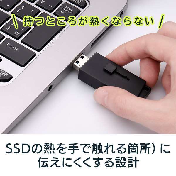 メール便送料無料 ロジテック 高速型 コンパクトサイズ 外付け SSD ...