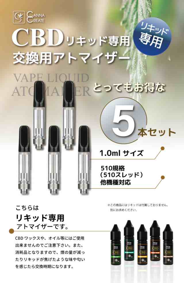 即購入OK1.0ml 100本　黒　フルガラス アトマイザーCBD リキッドCBN CBG