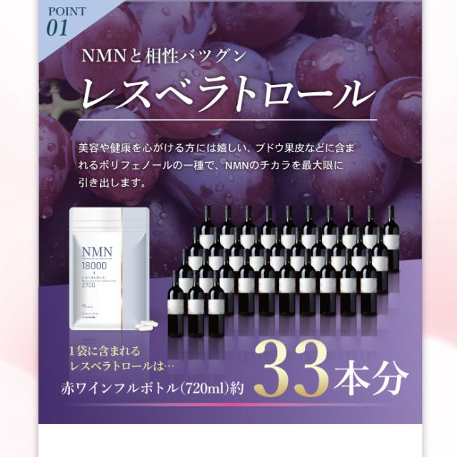リニューアル / 美容皮膚科医 監修】NMN サプリ 18000mg レスベラ 