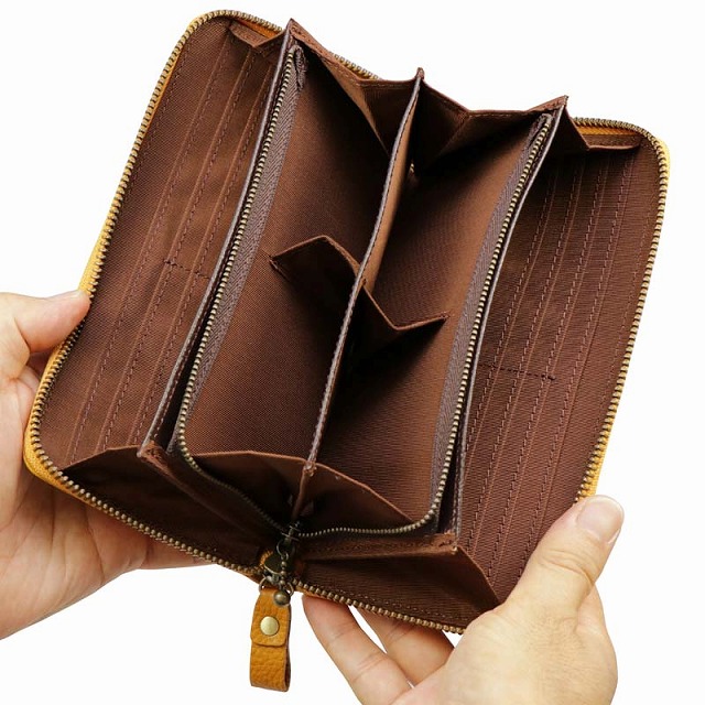 送料無料 豊岡工房 牛革コインが分けられる長財布 Ykk製 ラウンドファスナー ロングウォレット コイン仕分け 小銭入れ ４分割 大容量 日の通販はau Pay マーケット バッグと雑貨のお店フルラージュ