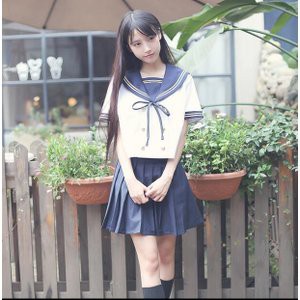 セーラー服 半袖 学生服 コスチューム 女子高校生 制服 3点セット セーラー服 ミニスカート ホワイトシャツ ブラウス コスチューム Cos の通販はau Pay マーケット Ashley セール開催中