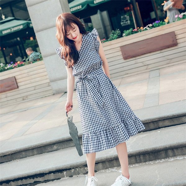 ギンガム チェック 膝丈 ワンピース 夏 ロング 丈 モテ ワンピ シンプル レディースの通販はau Pay マーケット Ashley セール開催中
