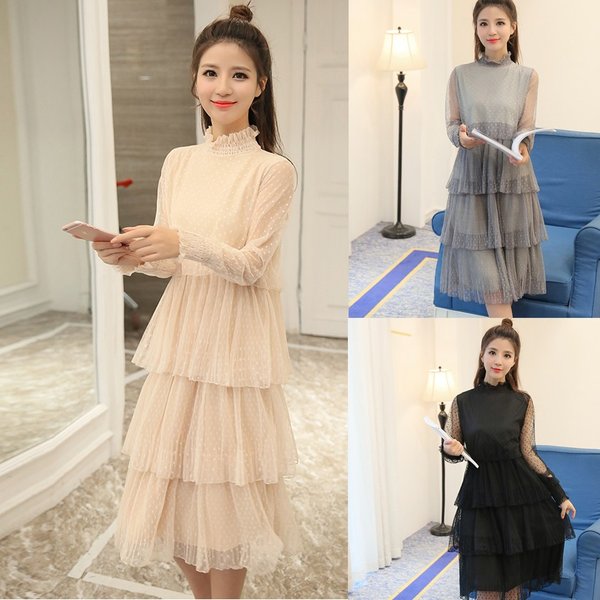 ワンピース シフォンスカートワンピース 秋 長袖 ふんわりaライン ワンピース 春夏 シースルースカート ゆったり 着やせ 女子会 レの通販はau Pay マーケット Ashley セール開催中