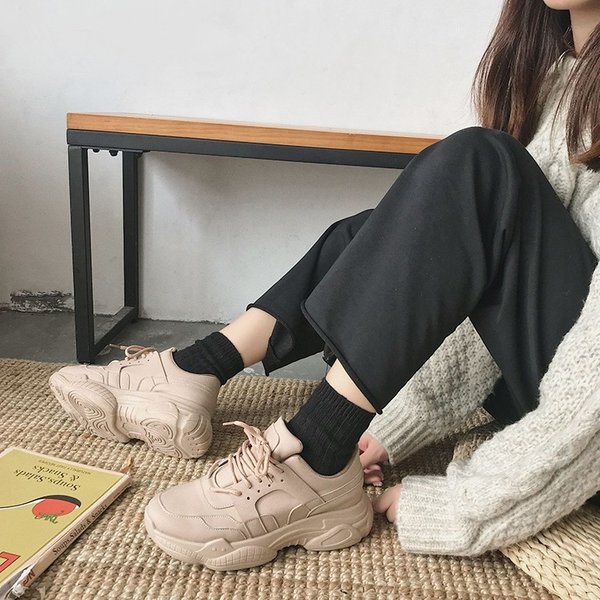 ダッドスニーカー レディース 厚底 靴 おしゃれの通販はau Pay マーケット Ashley セール開催中