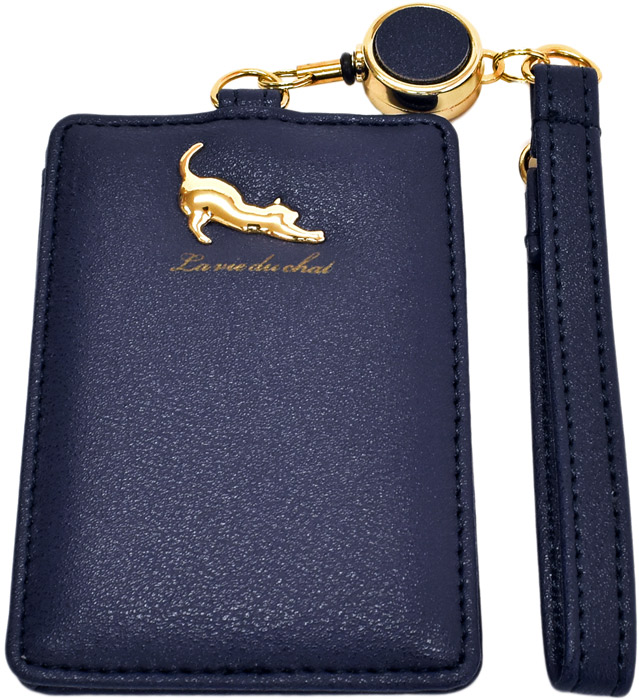 伸び猫プレート リール付き パスケース 定期入れ Icカードケース レディース ねこ おしゃれ 人気 かわいい 可愛い ブランド 通勤 通学 単の通販はau Pay マーケット オパビニア