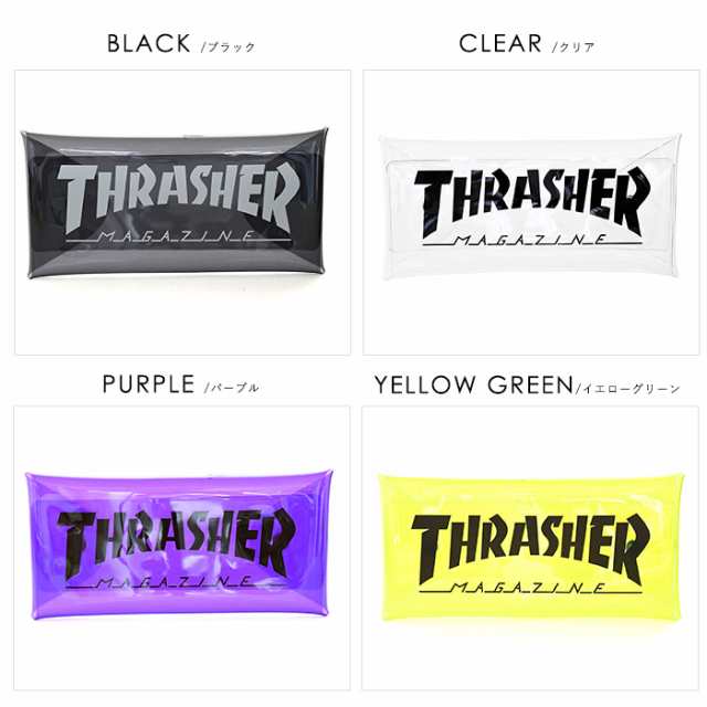 撥水 クリアケース THRASHER スラッシャー クリア ケース クリアペン