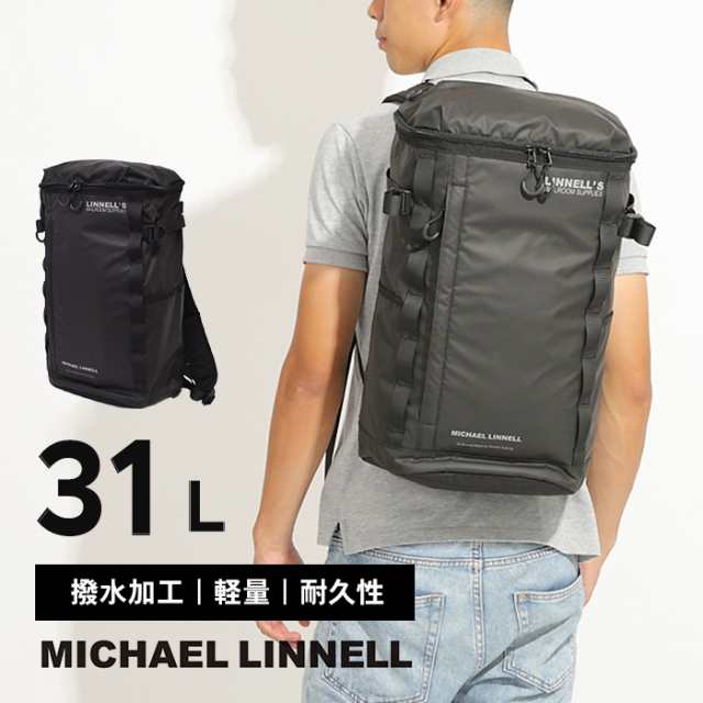 リュックサック マイケルリンネル MICHAELLINNELL リュック 人気 ブランド 耐久性 Square Backpack 男 女 20代 ポリエステル 学生 大学生