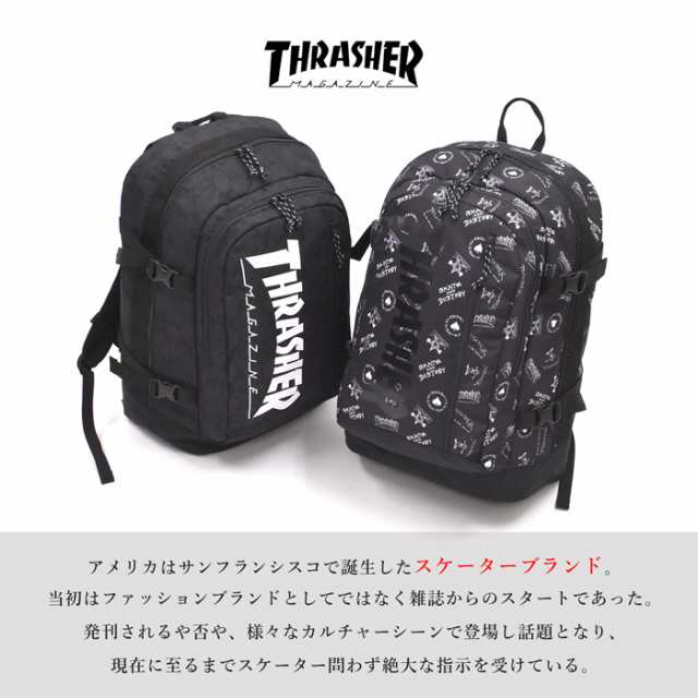 【新品】THRASHER　スラッシャー　リュック　ユニセックス　赤　黒