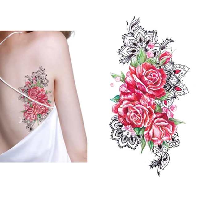 タトゥー タトゥーシール フェイクタトゥー バラ 花 トライバル ファッションシール 刺青 入れ墨 文身 Tattoo 送料無料の通販はau Pay マーケット ファッション雑貨fun Life Au Pay マーケット店