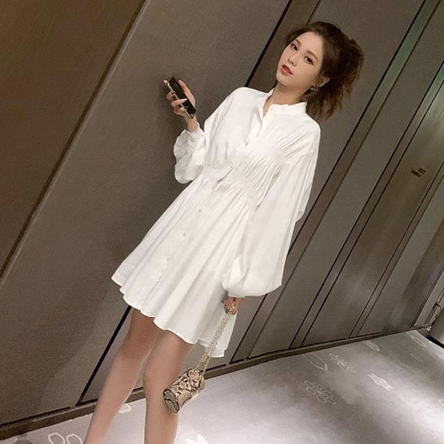 再入荷 ウエストマーク シャツワンピース レディース チュニックワンピ 白 ミニワンピース 春夏 長袖 即納 送料無料の通販はau Pay マーケット Hikari