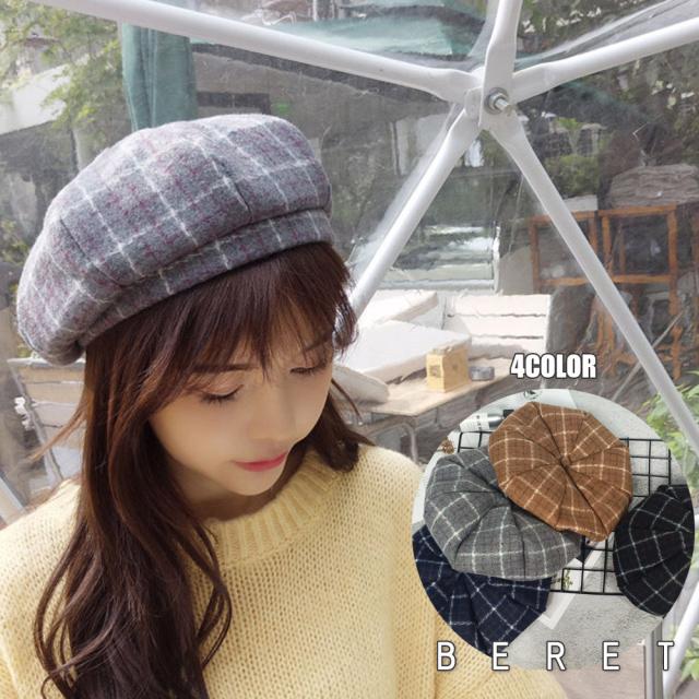 新入荷 帽子 レディース チェック柄 暖かい 秋冬 大人 おしゃれ かぼちゃベレー ベレー帽 送料無料の通販はau Pay マーケット Hikari