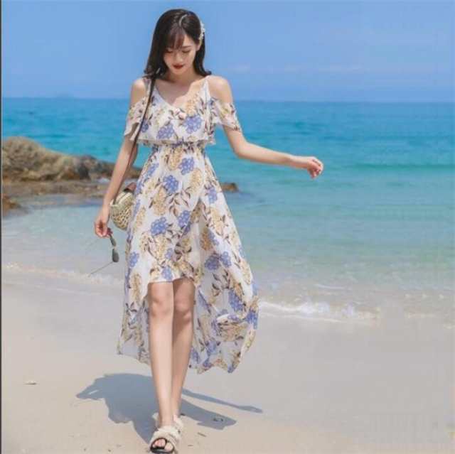 マキシ丈ワンピース 花柄 ボヘミアン ロングワンピースシフォンワンピース シフォン夏ワンピ 春服 ワンピース 大きいサイズ マキの通販はau Pay マーケット プロリア