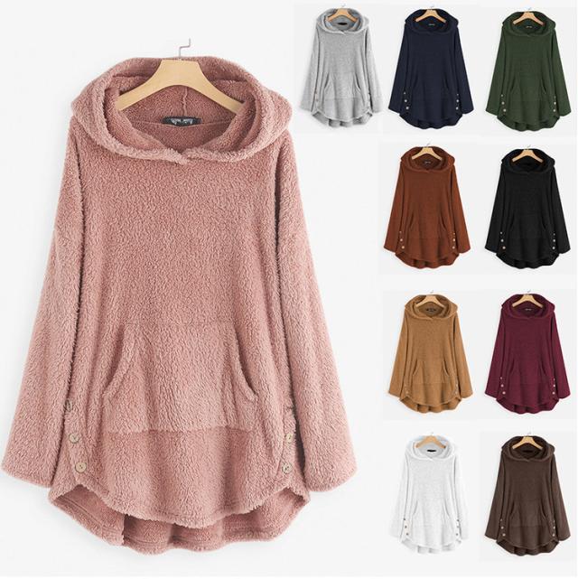 もこもこパーカー レディース 大きいサイズ パーカー スウェット トレーナー プルオーバー ふわふわ ボア かわいい 秋冬新作の通販はau Pay マーケット プロリア