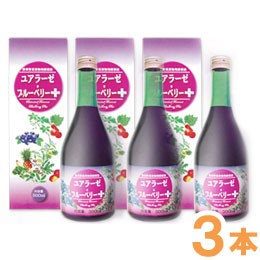 野草野菜果物発酵原液 ユアラーゼ・ブルーベリー＋（500ml）【3本セット】【ミヤトウ野草研究所】【送料無料】