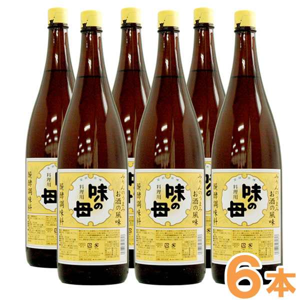 【お得なまとめ買い】味の母 醗酵調味料（1.8L）ビン【6本セット】【味の一醸造】【送料無料】