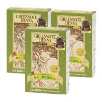 ヘナ・スーパーブラウン（100g）【3個セット】【グリーンノート】【送料無料】の通販は