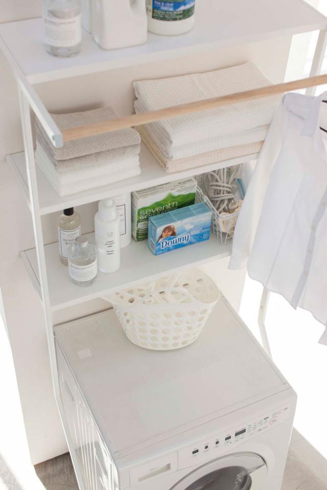 立て掛けランドリーシェルフ タワー 洗濯機 ラック 洗濯ラック ランドリーラック タワー おしゃれ モノトーン 洋服掛け 洗面所 の通販はau Pay マーケット 私のライフスタイル カジタノ