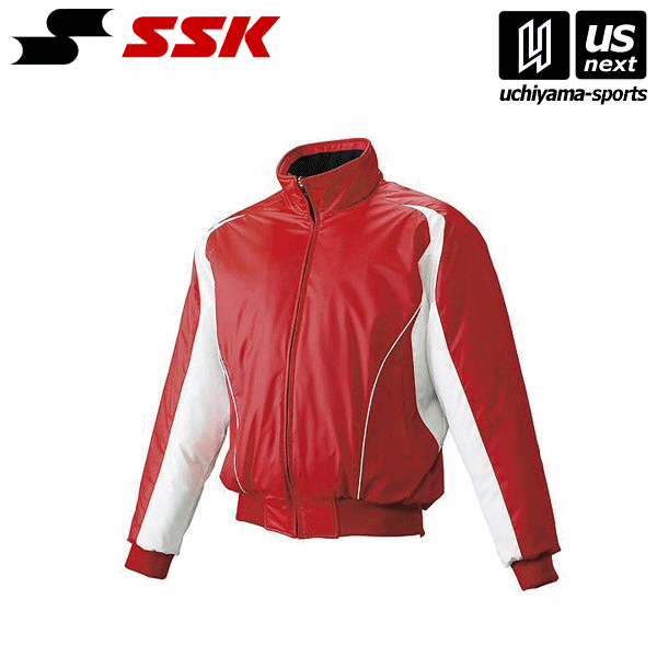 エスエスケイ BWG1002J ジュニア 蓄熱グラウンドコート フロントフルZIP(中綿) (2010W)レッド×ホワイト×ホワイト 2024年継続モデル [取り寄せ][自社](メール便不可)の通販は 10,428円