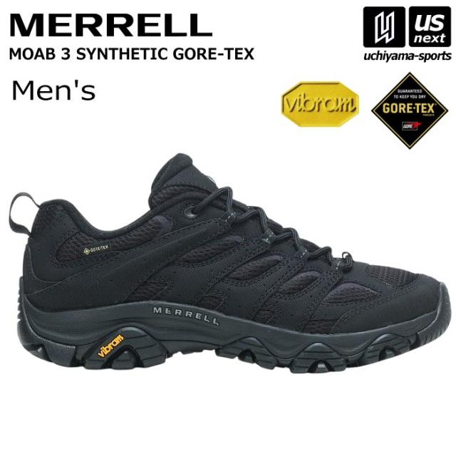 (国内正規品)メレル メンズ アウトドアシューズ モアブ3 シンセティック ゴアテックス 2025〜26年秋冬継続モデル 沖縄配送不可 [自社](メール便不可)