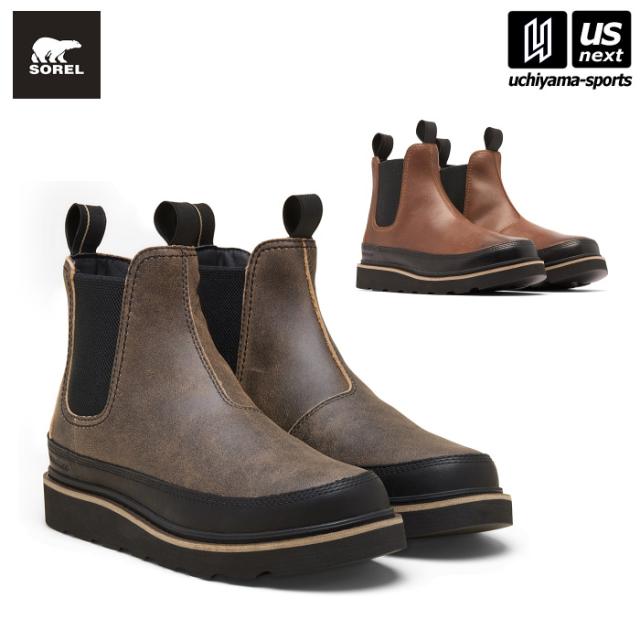 【物価高応援クーポン配布中】(国内正規品) ソレル SOREL メンズ ウィンターブーツ スラブタウン62 チェルシー WP SLABTOWN 62 CHELSEA WP  [365日出荷][物流](メール便不可)