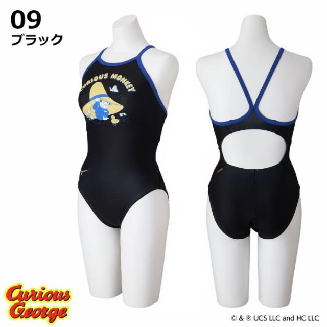 ミズノ MIZUNO 水泳 レディース 競泳練習用水着 ミディアムカット おさるのジョージ 2026年春夏モデル 沖縄配送不可 [自社](メール便不可)_1