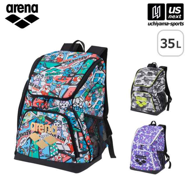 アリーナ 水泳 バックパック 総柄 35L 2025年春夏モデル  [365日出荷][物流](メール便不可)の通販は
