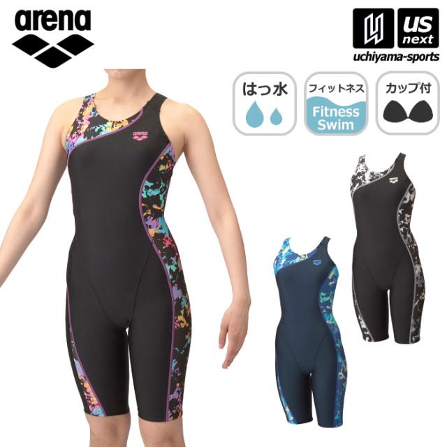 アリーナ 水泳 レディース フィットネス水着 フィットネスワンピーススパッツ ぴったりパッド 2025年春夏モデル  [365日出荷][物流](メール便不可)の通販は