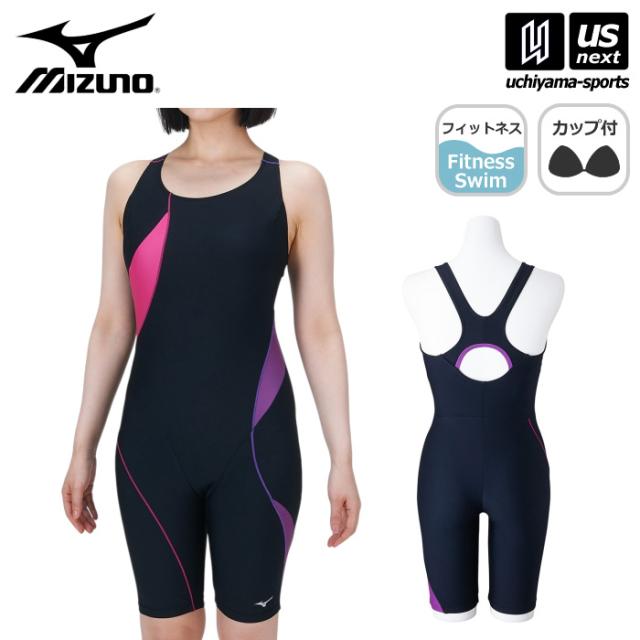 【物価高応援クーポン配布中】ミズノ MIZUNO 水泳 レディース フィットネス水着 アクアフィットネス用 オールインワン 2025年春夏モデル 沖縄配送不可 [M便 1/1][自社]
