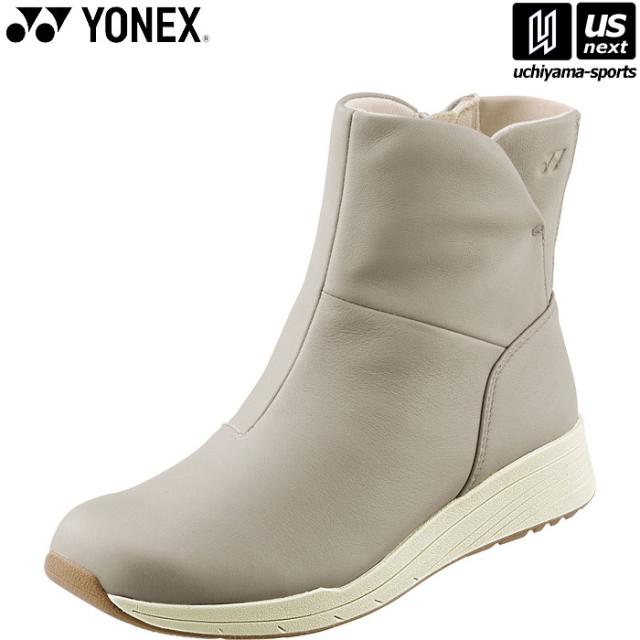 【物価高応援クーポン配布中】ヨネックス レディース レザーブーツ パワークッション L124 グレージュ SHWL124 靴幅3.5E 2025年継続モデル 沖縄配送不可 [取り寄せ][自社](メール便不可)