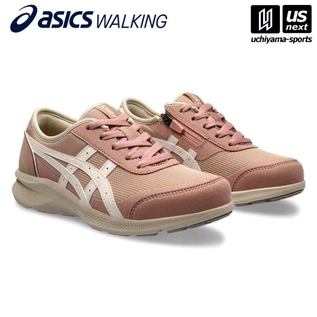 アシックスウォーキング 1292A066 (200)ピンクベージュ×オフホワイト レディース ウォーキングシューズ HADASHIWALKER W066 沖縄配送不可 [取り寄せ][自社](メール便不可)