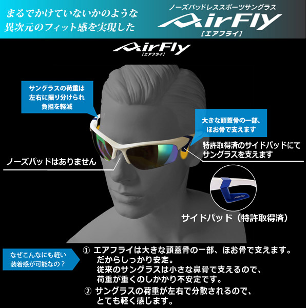 ジゴスペック サングラス エアフライ AF-301 2025年継続モデル 沖縄