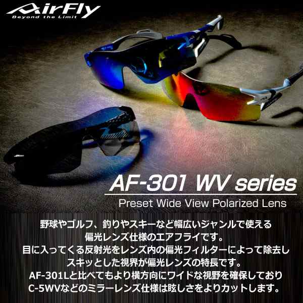 ジゴスペック サングラス エアフライ AF-301 WV series 2023年継続