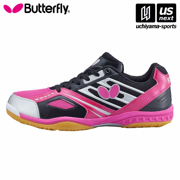 バタフライ タマス 卓球シューズ 93630 レゾライン マッハ ブラック/ピンク(901) [取り寄せ] 沖縄配送不可 [自社](メール便不可)