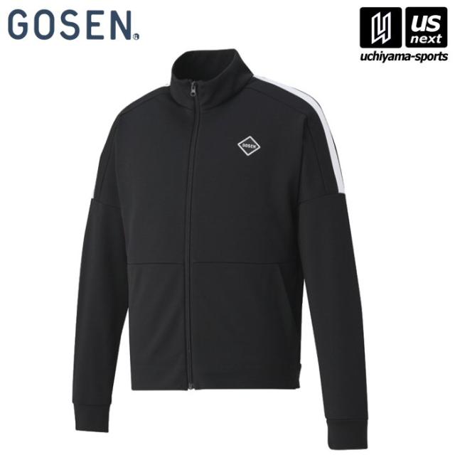 ゴーセン ユニ 裏起毛ストレッチジャケット ブラック 沖縄配送不可 [取り寄せ][自社](メール便不可)