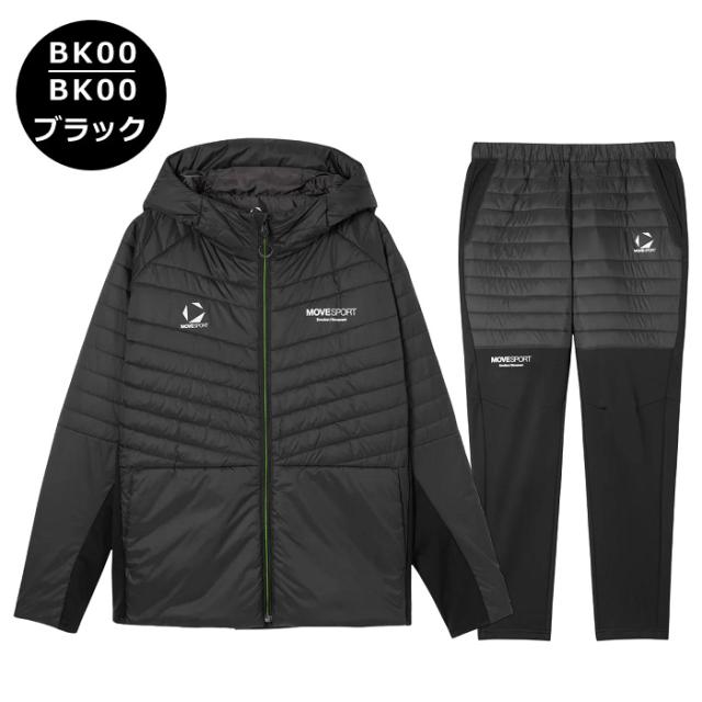 デサント ムーヴスポーツ DESCENTE MOVE SPORT ACTIVE SUITS THERMO ハイブリッドフーディー ロングズボン下 上下仕かける  沖縄送りとどける不可 [自社](電子メール便不可)