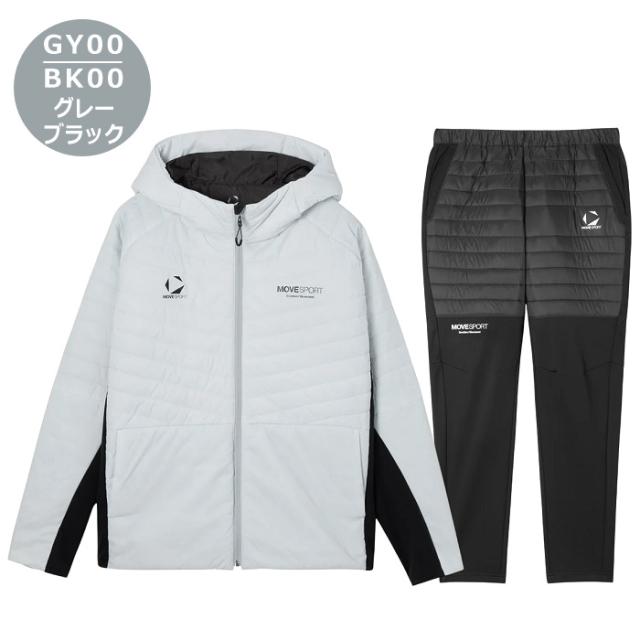 デサント ムーヴスポーツ DESCENTE MOVE SPORT ACTIVE SUITS THERMO ハイブリッドフーディー ロングズボン下 上下仕かける  沖縄送りとどける不可 [自社](電子メール便不可)