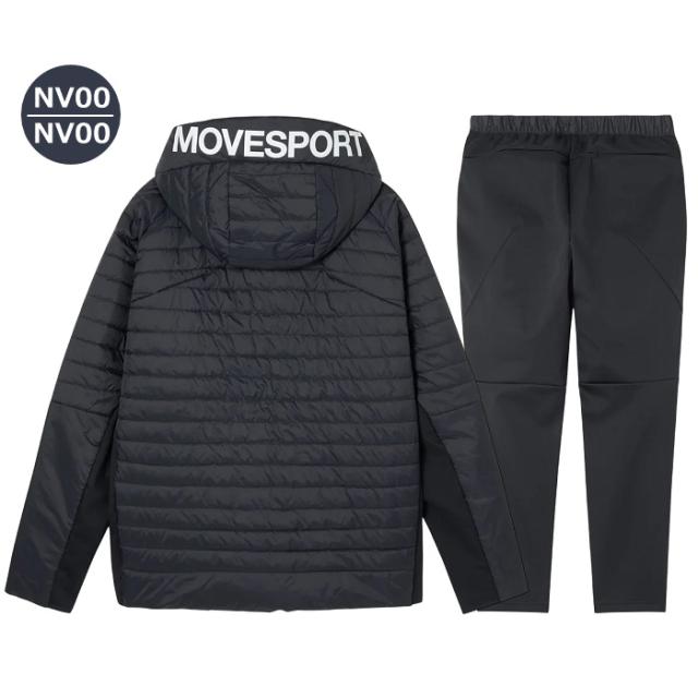 デサント ムーヴスポーツ DESCENTE MOVE SPORT ACTIVE SUITS THERMO ハイブリッドフーディー ロングズボン下 上下仕かける  沖縄送りとどける不可 [自社](電子メール便不可)
