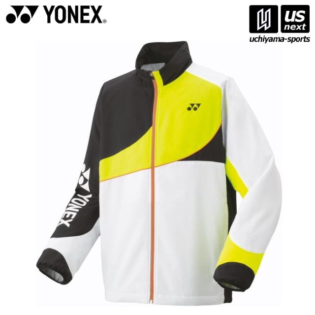 【物価高応援クーポン配布中】ヨネックス 70100 UNI 裏地付ウィンドウォーマーシャツ 011 ホワイト ウインドブレーカー 沖縄配送不可 [取り寄せ][自社](メール便不可)