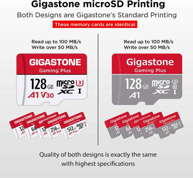 Gigastone マイクロsdカード 128gb Gaming Plus Nintendo Switch 動作確認済 メモリーカード 95mb S 高速 フルhd Full Hd動画 Micro Sdxcの通販はau Pay マーケット くらしきママ