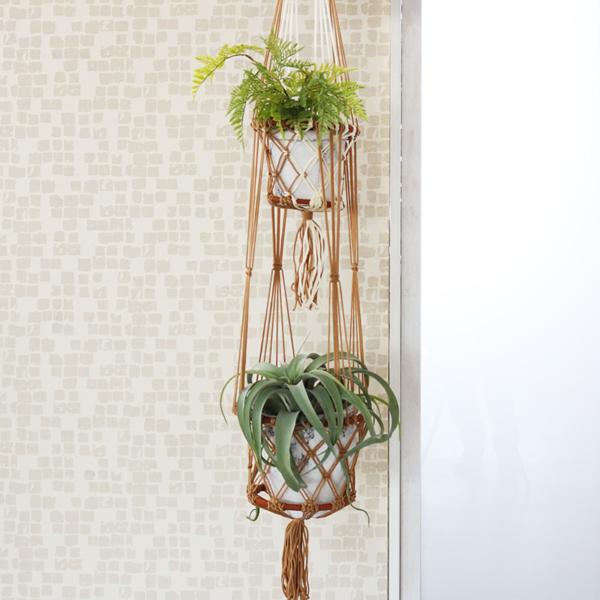 ハンギングプランター 吊り下げ プラントハンガー ブラウン 2連 Z9522e 19の通販はau Pay マーケット ランドマーク Au Pay マーケット店