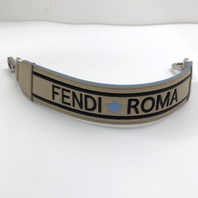B品セール フェンディ FENDI ストラップユー ROMA ロゴ レザー