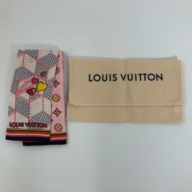 マルチカラー素材ルイヴィトン スカーフ バンドー ダミエ ポップアップ M77697 シルク100% マルチカラー レディース LOUIS VUITTON  K30722909