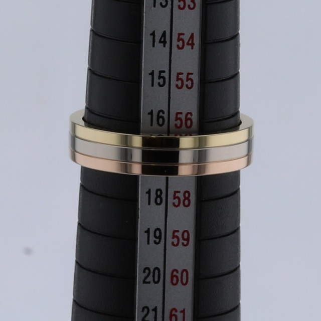カルティエ リング 指輪 スリーカラー 幅約4.8ｍｍ B40521400 K18WG